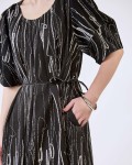 SIXDO6 G-Black Woven Loose Dress